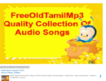 Tablet Screenshot of freeoldtamilmp3.com